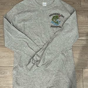 Hooked on fishing T shirt